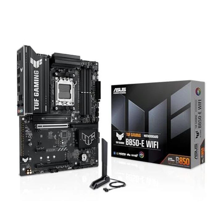 ASUS TUF Gaming B850-E WiFi Motherboard Socket AMD AM5 (Ryzen 9000, PCIe 5.0, DDR5 Memory, WiFi 6E, PCIe Q-Release, BIOS Flashback, Aura Sync) by ASUS - Used - Acceptable condition - US$170.10