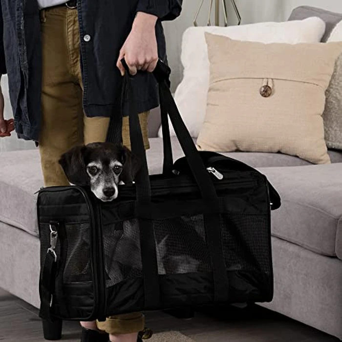 Sherpa STK#55511 Original Deluxe Pet Carrier, Large, Black by Sherpa - Image 2