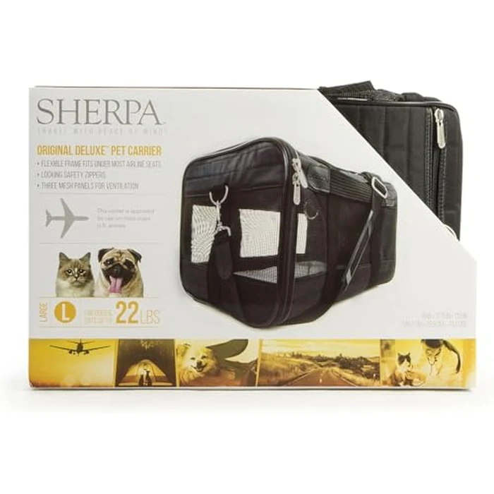 Sherpa STK#55511 Original Deluxe Pet Carrier, Large, Black by Sherpa - Image 8
