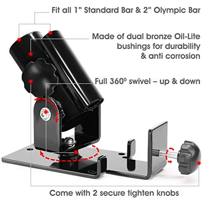 Yes4All Special Sales Tricep V Shaped Press Down Bar/Closed Handle Cable Attachments (Combo T bar Row + Double Grip Row)-²JRXVZ, h. black - combo t bar row + double grip row, 9.3inch x 4.8inch x 6inch by Yes4All - Image 6
