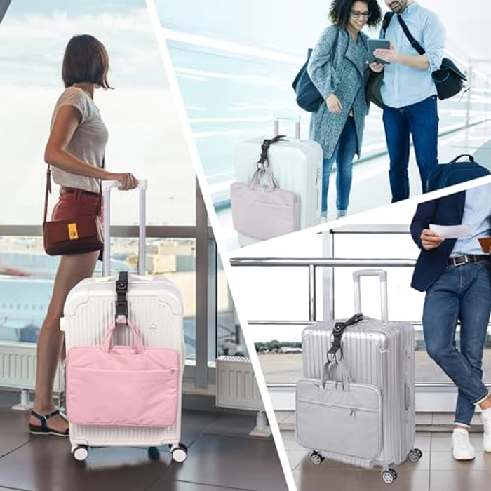 Vigorport Luggage Hook Strap, J Hook for Add a Bag Luggage, Multi Adjustment Bag Strap Hook with Hands Free(Medium Size/Metal Buckle) by Vigorport - Image 5