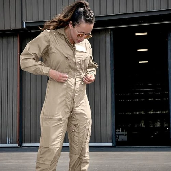 Propper Men's CWU 27/P Nomex Flight Suit, AF Tan, 48 Regular by Propper - Image 2