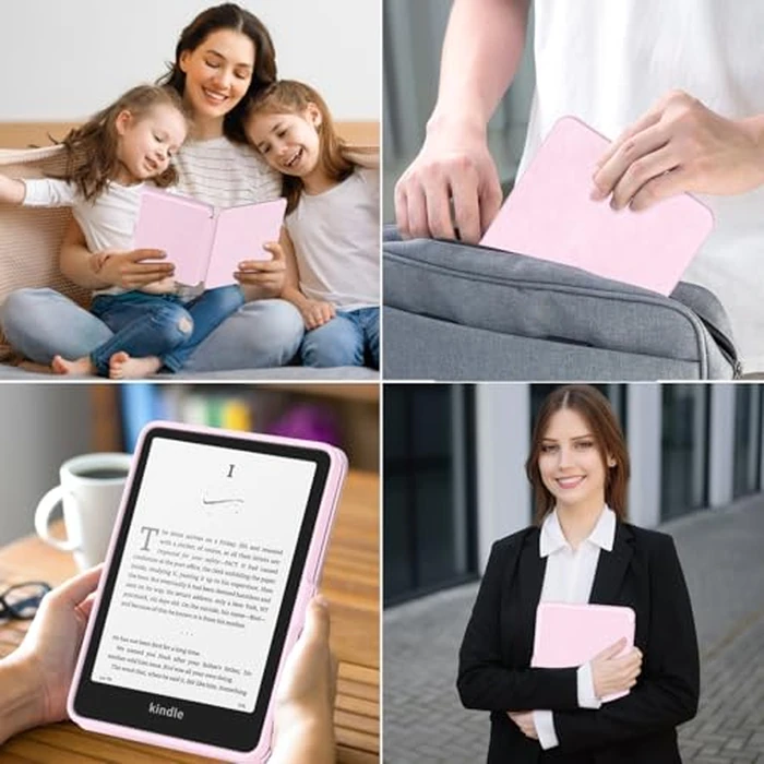 Sanyetral Case with Auto Wake/Sleep Function, Incompatible with TCL Nokia -Pink by Sanyetral - Image 6
