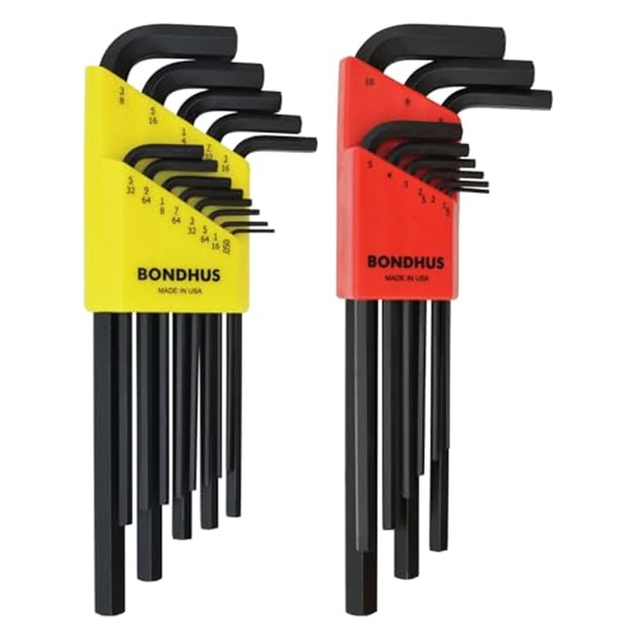 Bondhus 22199 Hex L-wrench DoublePK,Long Length,12137 .050-3/8" & 12199 1.5-10mm by Bondhus - Used - Like New condition - US$16.75