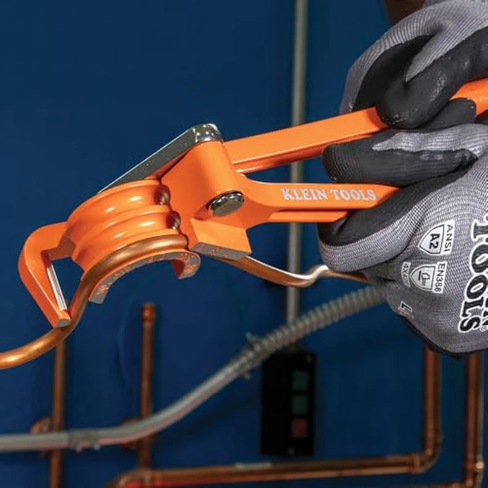 Klein Tools 51006 3-in-1 Tube Bender, 1/4, 5/16, and 3/8-Inch O.D. Tubing, Bends Soft Copper, Aluminum, Thin Wall Steel up to 180 Degrees by KLEIN TOOLS - Image 5