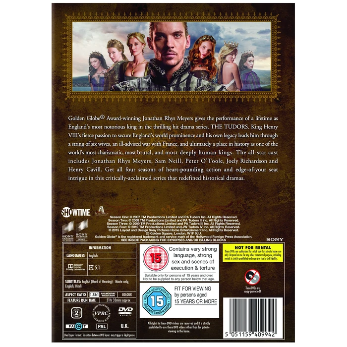 The Tudors - Complete Season 1-4 [DVD] by Sony Pictures - Image 3