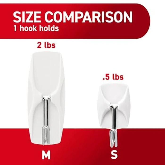 Command Small Wire Toggle Hooks, 16 Hooks and 24 Strips, Damage-Free Hanging Wall Hook with Adhesive, No Tools Required, Great for Home, Kitchen, and Office Organization, Holds up to 0.5 lb by Command - Image 5