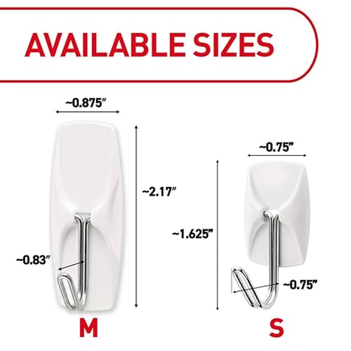 Command Small Wire Toggle Hooks, 16 Hooks and 24 Strips, Damage-Free Hanging Wall Hook with Adhesive, No Tools Required, Great for Home, Kitchen, and Office Organization, Holds up to 0.5 lb by Command - Image 9