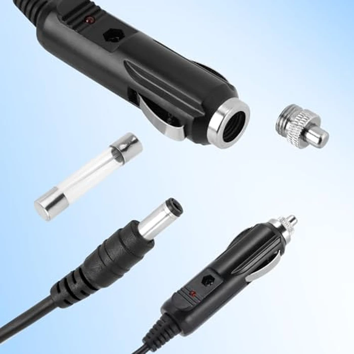 12V Car Charger Power Cord Set, Reusable Power Cord with 8 DC Connectors for Socket Compatible with Portable DVD Player, Car DVR, GPS, Bluetooth Speaker, etc by BTFO - Image 5
