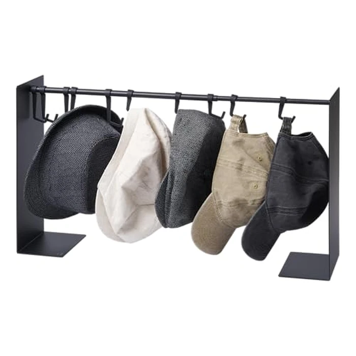 YAMAZAKI Home Tower Hat Hanger Rack, Expandable Metal Storage Organizer Hooks For Closet - Steel by YAMAZAKI - Used - Like New condition - US$34.11