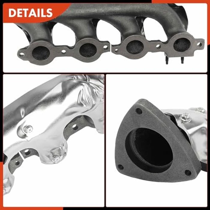 A-Premium Right Exhaust Manifold Kit W/Gaskets, Studs, Nuts Compatible with Chevrolet Silverado Suburban 1500 2500 HD, Express, Tahoe & GMC Savana Sierra Yukon XL & Cadillac Escalade EXT by A-premium - Image 7
