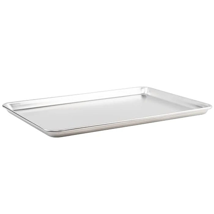 Winco Commercial-Grade Aluminum Sheet Pan, 18 Gauge, 2/3 Size / 16" x 22" by Winco - Used - Acceptable condition - CA$21.18