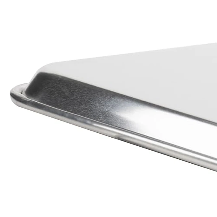 Winco Commercial-Grade Aluminum Sheet Pan, 18 Gauge, 2/3 Size / 16" x 22" by Winco - Image 2