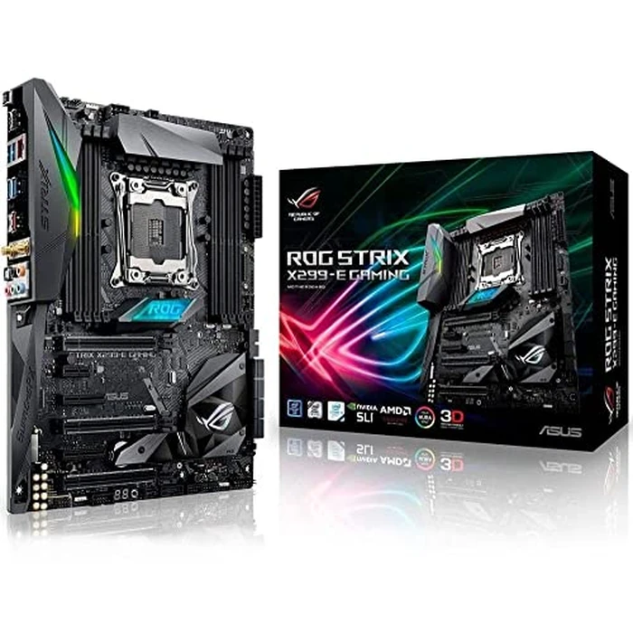 ASUS ROG Strix X299-E Gaming LGA2066 DDR4 M.2 USB 3.1 802.11AC WiFi X299 ATX Motherboard for Intel Core X-Series Processors by ASUS - Used - Like New condition