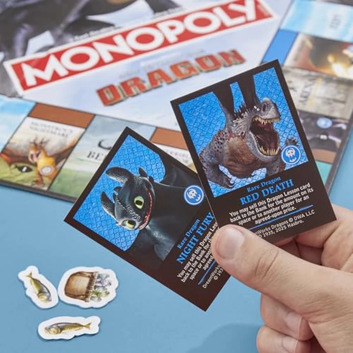 DreamWorks How to Train Your Dragon Edition Monopoly Board Game | Ages 8+ | 2 to 4 Players | 45 Mins. | Fun Family Games for Kids, Teens, and Adults | Kids Gifts (Amazon Exclusive) by Hasbro Gaming - Image 5