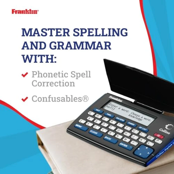Franklin Collins English Digital Dictionary Express Edition - Electronic Dictionary, Your Language Companion with Thesaurus, Games & Converters - Dictionary with Synonyms and Antonyms by Franklin - Image 3