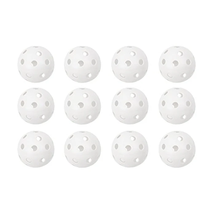 Champion Sports 9" Hollow Plastic Baseballs - Athletic Baseball Equipment - Practice Baseballs Plastic Hollow - Regulation Size Balls - Fun for All Ages - Lightweight/Durable - Pack of 12 by Champion Sports - Used - Like New condition - US$10.88