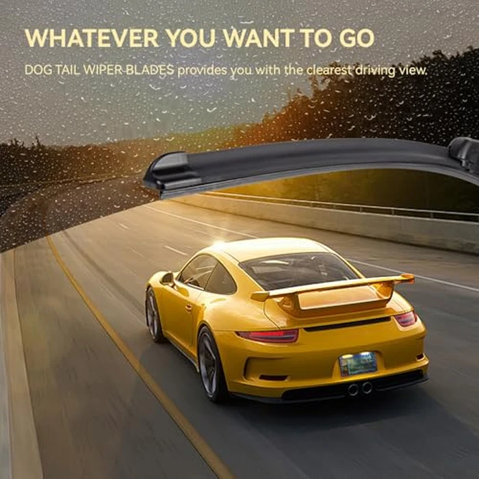 DOGTAIL 19"+ 17" Windshield Wiper Blades for My Car, Premium All-Season Automotive Replacement Wiper Blades by Vehicle J Hook by DOG TAIL - Image 7