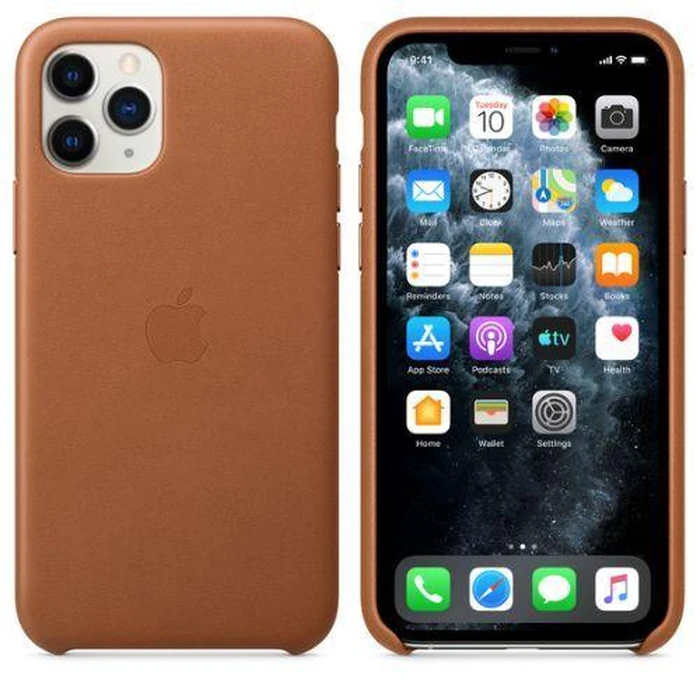 Apple Leather Case for iPhone 11 Pro - Saddle Brown by Apple - Image 3