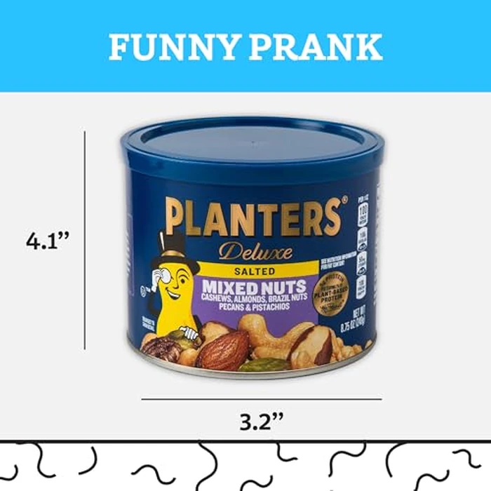 BigMouth Inc Planters Mr. Peanuts Fake Can Diversion Safe - Hidden Safe for Money Stash - Secret Compartment and Hidden Storage Fun Gag Gift Book Safe Alternative - Medium Size by BigMouth - Image 4