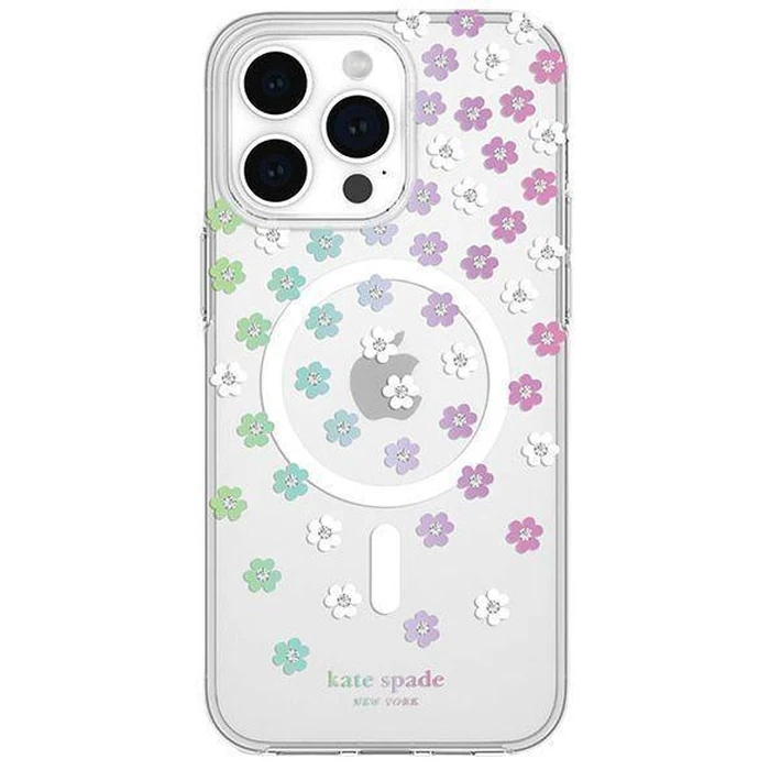 Kate Spade New York Apple Protective Case with MagSafe for iPhone 15 Pro Max - Scattered Flowers by Kate Spade - Image 1
