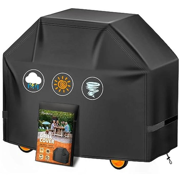 HomWanna Grill Cover 52 Inch - 600D BBQ Cover for Weber Spirit 300 & Spirit 400 Series Grills - Outdoor Barbecue Covers Waterproof Heavy Duty for Weber Spirit E310, E315, E325, E330, E-425 and E-435 by HomWanna - Used - Very Good condition - US$32.39