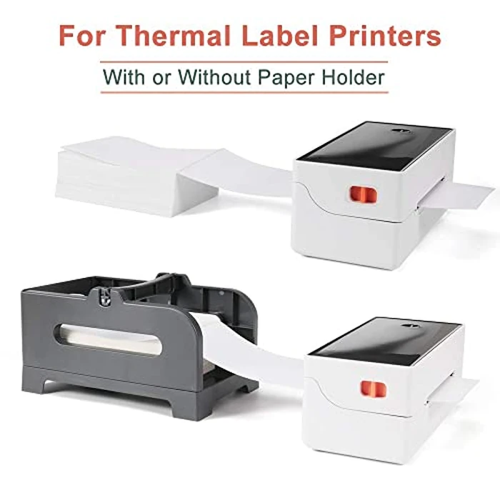 BESTEASY 4" x 6" Fanfold Direct Thermal Labels, White Perforated Permanent-Adhesive Shipping Address Labels Compatible with Zebra Elton Printer (4 Stack 4000 Labels) by BESTEASY - Image 2