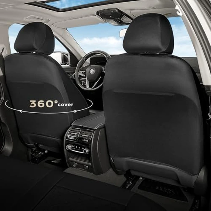 Coverado Car Seat Covers, Seat Covers Full Set, 5 Seats Automotive Seat Cover, Mesh Breathable Seat Protectors, Universal Fit for Most Cars by Coverado - Image 6