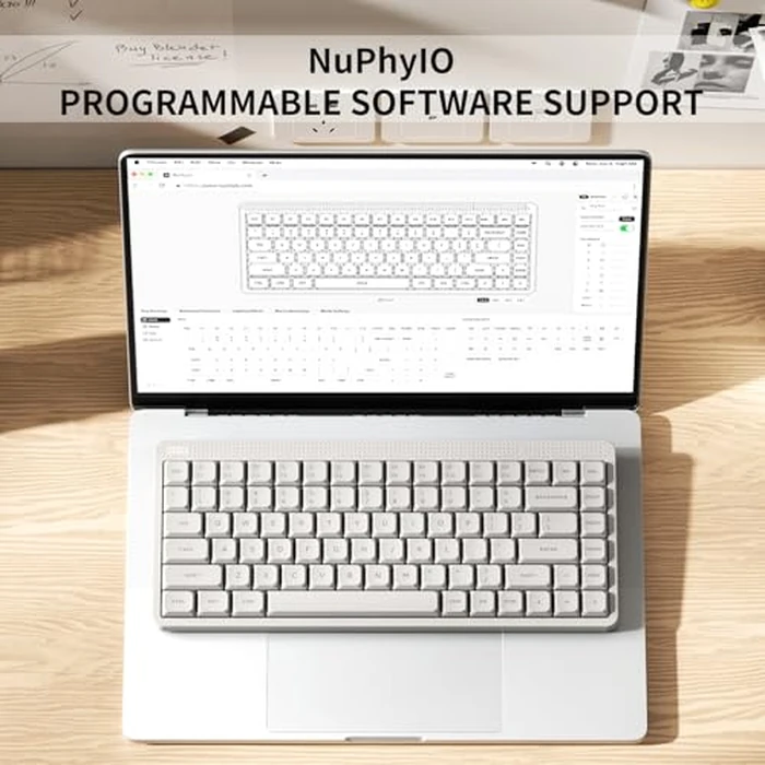 NuPhy Node75 Wireless Mechanical Keyboard, 75% Hot Swappable Custom Low Profile Keyboard, 84 Keys Computer Gaming Keyboards, Supports Touch Gestures, PBT Keycaps, RGB Backlit, Bluetooth/2.4GHz/USB-C by nuphy - Image 3