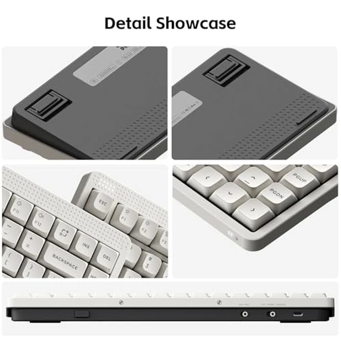 NuPhy Node75 Wireless Mechanical Keyboard, 75% Hot Swappable Custom Low Profile Keyboard, 84 Keys Computer Gaming Keyboards, Supports Touch Gestures, PBT Keycaps, RGB Backlit, Bluetooth/2.4GHz/USB-C by nuphy - Image 8