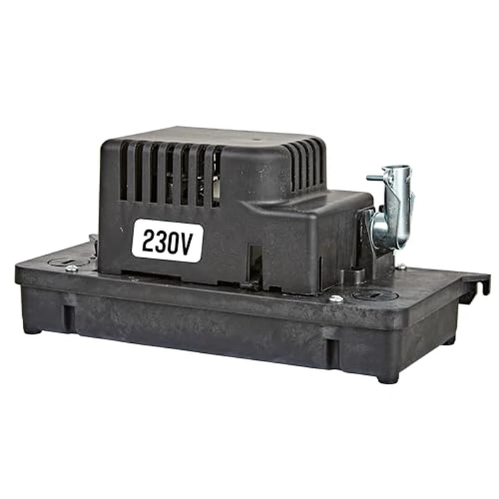 Little Giant VCCA-20-P 230 Volt, 1/30 HP, 80 GPH Low Profile Plenum Condensate Removal Pump, 6-ft. Cord (plug-less), Black, 554222101 by Little Giant - Image 1