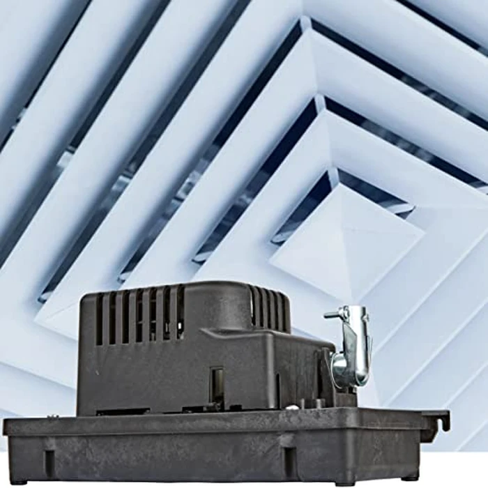 Little Giant VCCA-20-P 230 Volt, 1/30 HP, 80 GPH Low Profile Plenum Condensate Removal Pump, 6-ft. Cord (plug-less), Black, 554222101 by Little Giant - Image 4