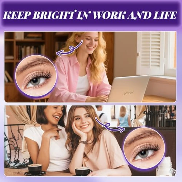 B&Q Wispy Lash Clusters Kit, Natural 02, Individual False Eyelashes Extension Set, Undetectable Natural Look for Effortless Day-to-Night Beauty, from Office Elegance to Date Night Glamour(8-16mix) by B&Qaugen - Image 5