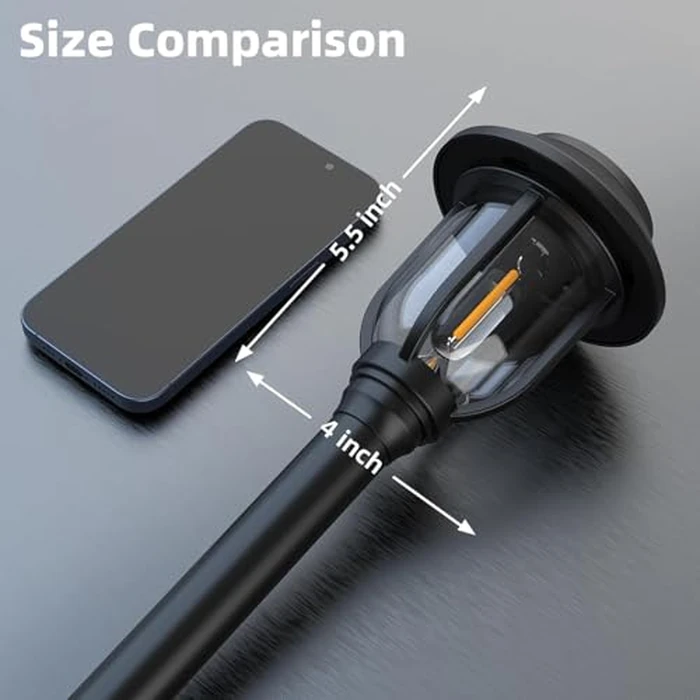 DOESLAG Solar Pathway Lights Outdoor 8 Pack, Warm White Solar Path Lights, Waterproof Energy Efficient Landscape Lights Decorative Auto On/Off, Solar Garden Lights for Yard Walkway Driveway Patio by DOESLAG - Image 6