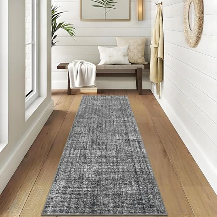 GarveeHome Modern Solid Area Rug 2x6 Washable Hallway Runner Rugs Non Slip Neutral Rug for Living Room Floor Carpet for Bedroom Kitchen Bathroom Nursery Carpet for Bedside Laundry Room by GarveeHome - Image 9