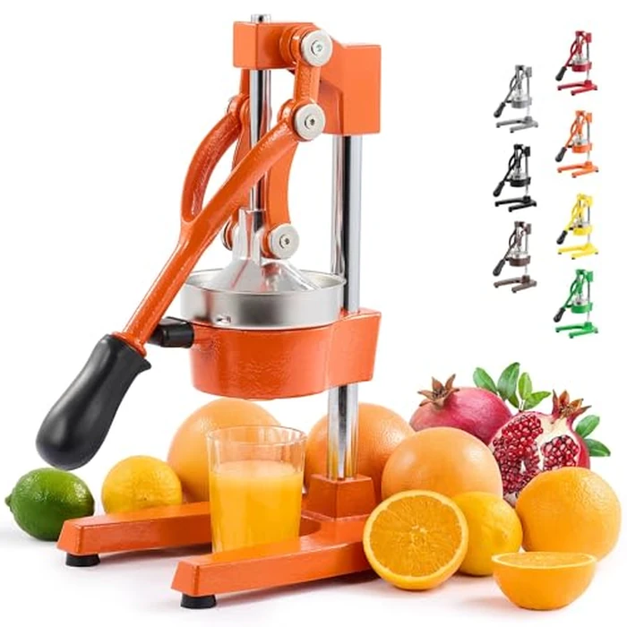 CO-Z Hand Press Juicer Machine, Manual Orange Juicer and Professional Citrus Juicer for Orange Juice Pom Lime Lemon Juice, Commercial Lemon Squeezer, Easy to Clean, Orange by CO-Z - Used - Very Good condition - US$50.99