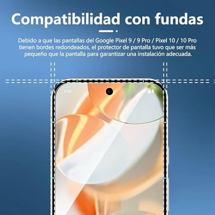 NEW'C 3 Pack Designed for Google Pixel 10/10 Pro, Pixel 9/9 Pro Screen Protector,Tempered Glass,Case Friendly Scratch-proof, Bubble Free, Ultra Resistant by NEW'C - Image 3