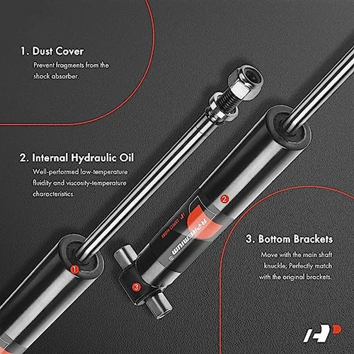 A-Premium Rear Pair (2) Shock Absorber Compatible with Volvo S60 2001-2009, S80 1999-2006, V70 2001-2007 -(w/o Electronic Suspension) by A-Premium - Image 3
