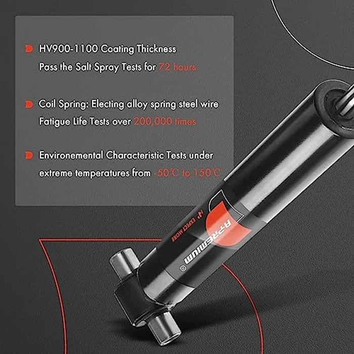 A-Premium Rear Pair (2) Shock Absorber Compatible with Volvo S60 2001-2009, S80 1999-2006, V70 2001-2007 -(w/o Electronic Suspension) by A-Premium - Image 4