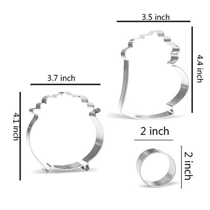 Large St. Patrick’s Day Cookie Cutter set - 8 Piece - Stainless Steel by Keewah - Image 4