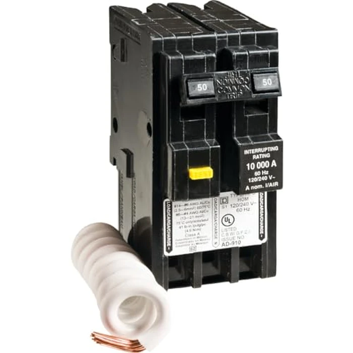 Square D by Schneider Electric HOM250GFICP Homeline 50-Amp Two-Pole GFCI Circuit Breaker by Square D by Schneider Electric by Schneider Electric - Used - Very Good condition - US$79.99