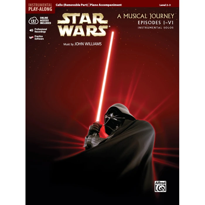 Star Wars Instrumental Solos for Strings (Movies I-VI): Cello, Book & Online Audio/Software (Pop Instrumental Solos Series) by Alfred Music - Used - Good condition - US$3.45