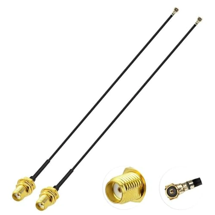 Superbat SMA Cable Mini PCI to SMA Bulkhead Coaxial Cable 6inch 15cm for M.2 NGFF Interface WiFi PCI Wireless Routers Mini PCIe Cards Network Extension Pigtail 2-Pack by Superbat - Used - Like New condition - US$6.99