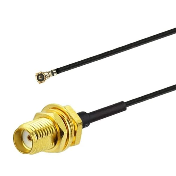 Superbat SMA Cable Mini PCI to SMA Bulkhead Coaxial Cable 6inch 15cm for M.2 NGFF Interface WiFi PCI Wireless Routers Mini PCIe Cards Network Extension Pigtail 2-Pack by Superbat - Image 2