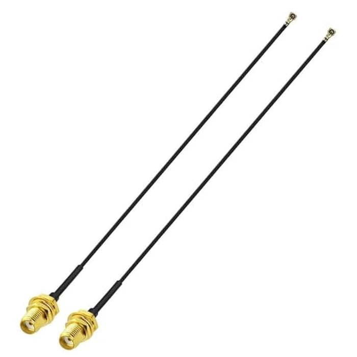 Superbat SMA Cable Mini PCI to SMA Bulkhead Coaxial Cable 6inch 15cm for M.2 NGFF Interface WiFi PCI Wireless Routers Mini PCIe Cards Network Extension Pigtail 2-Pack by Superbat - Image 3