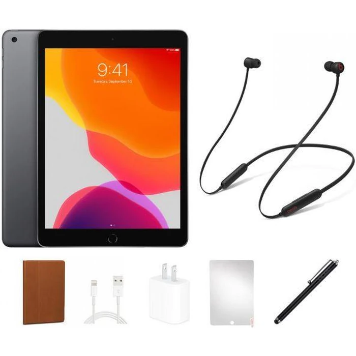 iPad 7 (2019) Beats Flex BUNDLE SET - 32GB - WiFi - Space Grey by Apple - Refurbished - Excellent condition