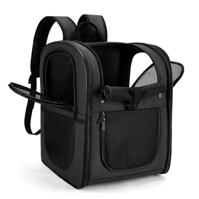 Apollo Walker Pet Carrier Backpack for 4-15lb Cats and Dogs, Puppies, Safety Features and Cushion Back Support for Travel, Hiking, Outdoor Use by apollo walker - Image 1