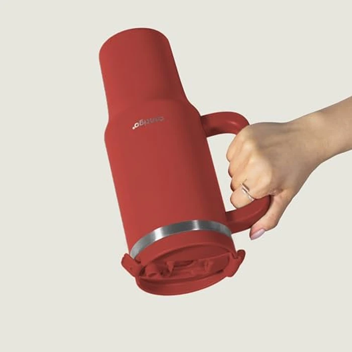 Contigo Streeterville Tumbler, 40 oz (1.18 L), Insulated Stainless Steel Water Bottle with Straw and Leak-Proof Lid, Goji Berry by Contigo - Image 9