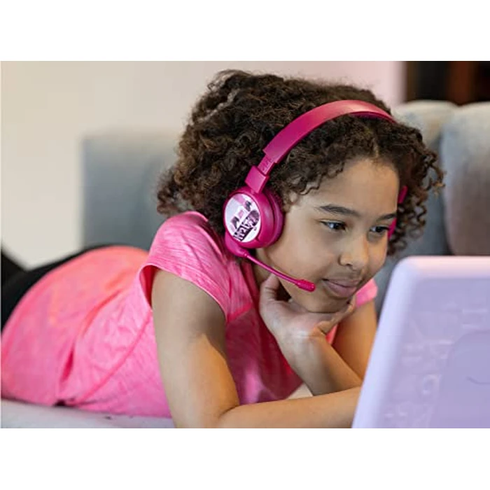 Made for Amazon Bluetooth Kids Headphones with Boom Microphone Age (7-12) | Pink by ONANOFF - Image 3