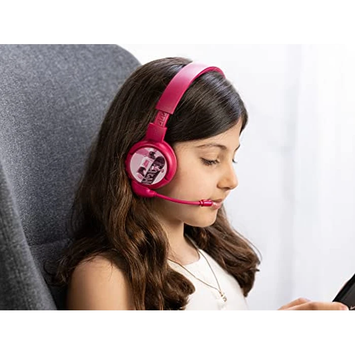 Made for Amazon Bluetooth Kids Headphones with Boom Microphone Age (7-12) | Pink by ONANOFF - Image 5